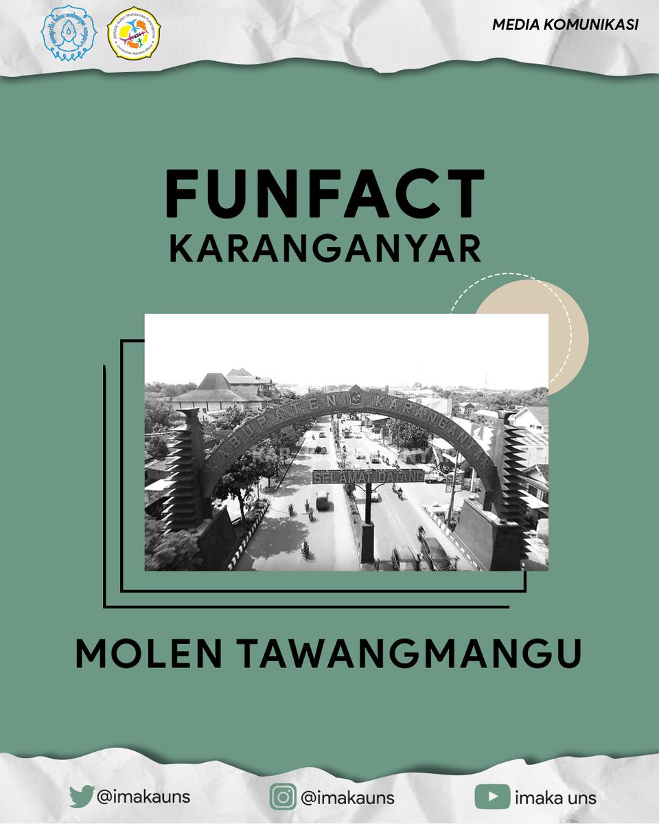 ImakaUNS's tweet photo. [FUNCACT KARANGANYAR]

MOLEN TAWANGMANGU https://t.co/DcZS6ckZMz