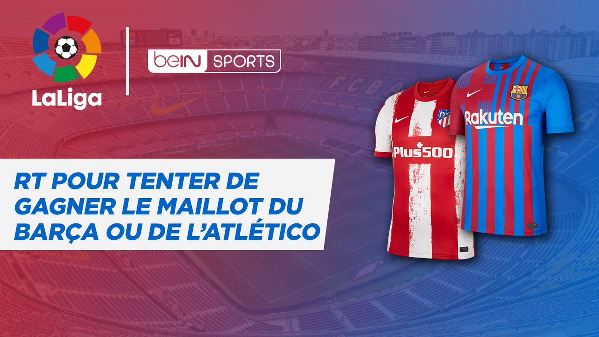 🇪🇸 Barça-Atlético, c'est dimanche à 16H15 sur beIN SPORTS 2 ! 

🎁👕 Pour l'occasion, tentez de gagner le maillot du FC Barcelone ou de l’Atlético Madrid

🔄 RT et follow <a href="/beinsports_FR/">beIN SPORTS</a> &amp; <a href="/LaLigaFRA/">LALIGA</a> pour jouer 😉