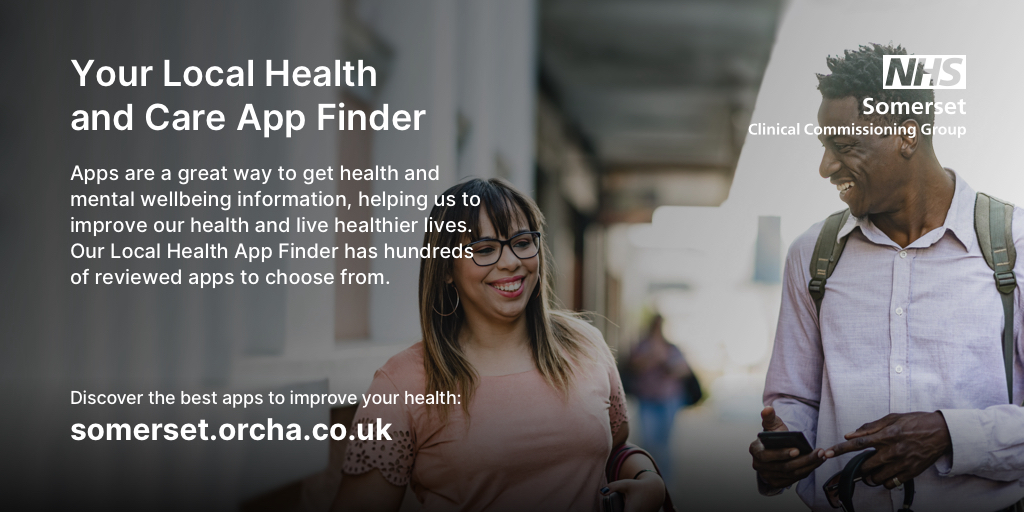 Somerset now has its own ORCHA Apps library where you can search for health and wellbeing apps which have been checked and approved for safety and effectiveness. Try it for yourself at somerset.orcha.co.uk
What will you discover today? #somerset @bethccgdigital @MemoCCGDIGITAL