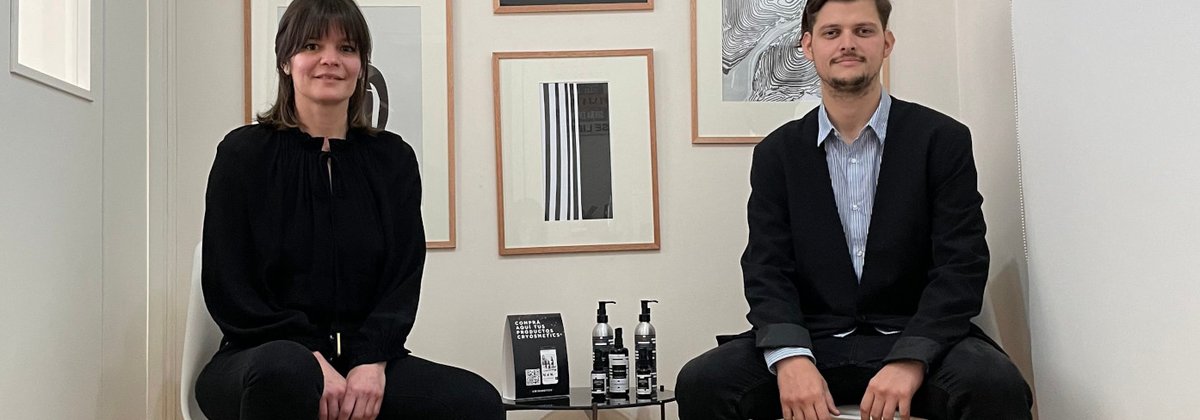 isc3centre's tweet photo. Our new #StartupOfTheMonth #Cryosmetics develops all-natural skincare products that are free of any synthetic chemicals to promote skin health while also being friendly with its microbiome and to the environment: https://t.co/kCk8jirVp2

#Innovation #SustainableChemistry #SDGs https://t.co/6FLpkeovdt
