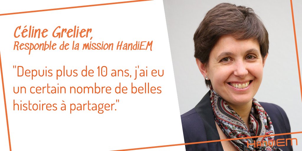 HandiEM_site's tweet photo. [#Handi #NotreEquipe] Travailler pour l'emploi des personnes en situation de handicap est une expérience forte et enrichissante, comme en témoigne Céline Grelier, responsable de la mission HandiEM. Découvrez son interview complète : https://t.co/f1FvDS0kJ1 https://t.co/sYYN7xPzLi