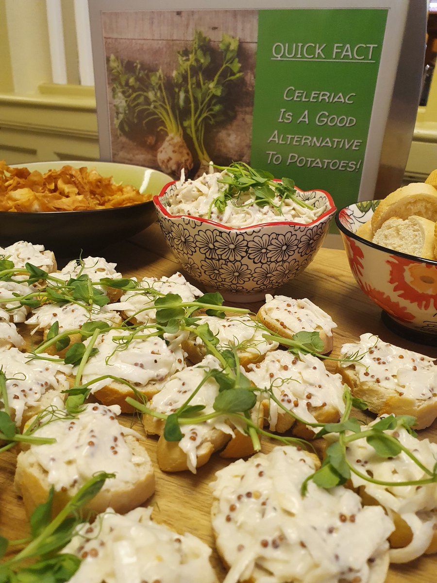 WellyCatering's tweet photo. Yesterday's Celeriac tasting table was a huge success @wellingtonsch1 https://t.co/Qu05eDtBc0
