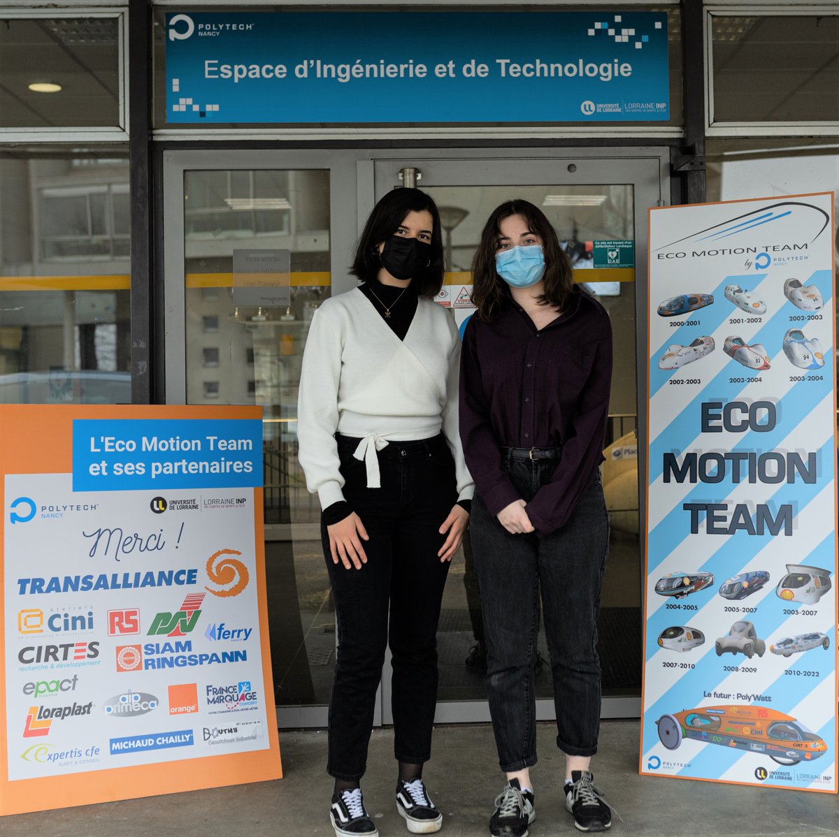 Bonjour à tous ! Nous sommes derrière toutes les publications, nous sommes Kenza et Charlène du projet communication de l'équipe Eco Motion Team by @PolytechNancy !
Nous nous occupons de la communication interne mais aussi externe à l'équipe !
#ecomotionteam #shellcomarathon