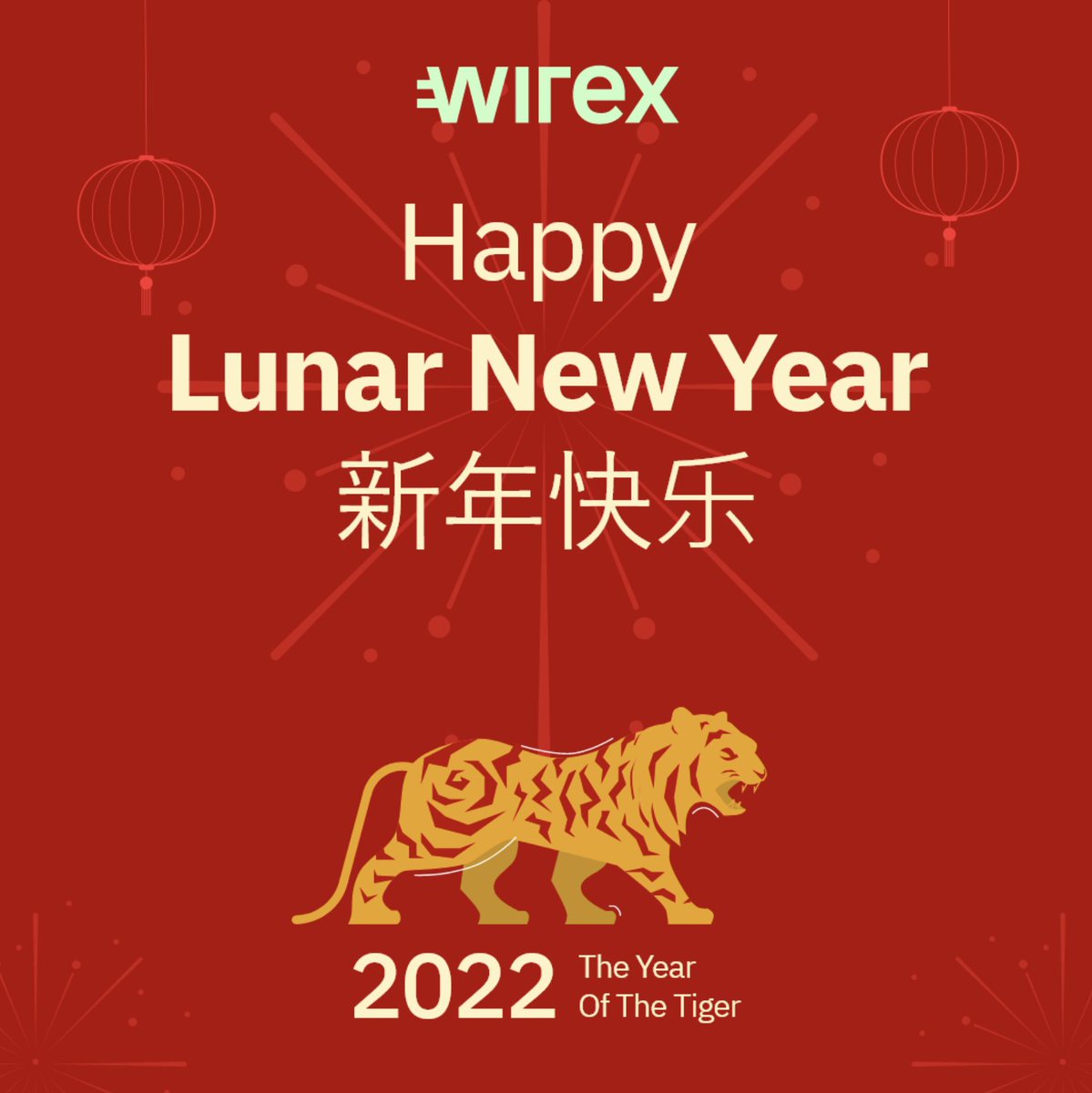 wirexapp's tweet photo. Happy #LunarNewYear, Wirexers! May the year of the 🐯 bring you prosperity, fortune and good health 🧧 https://t.co/7WPDVMFydT