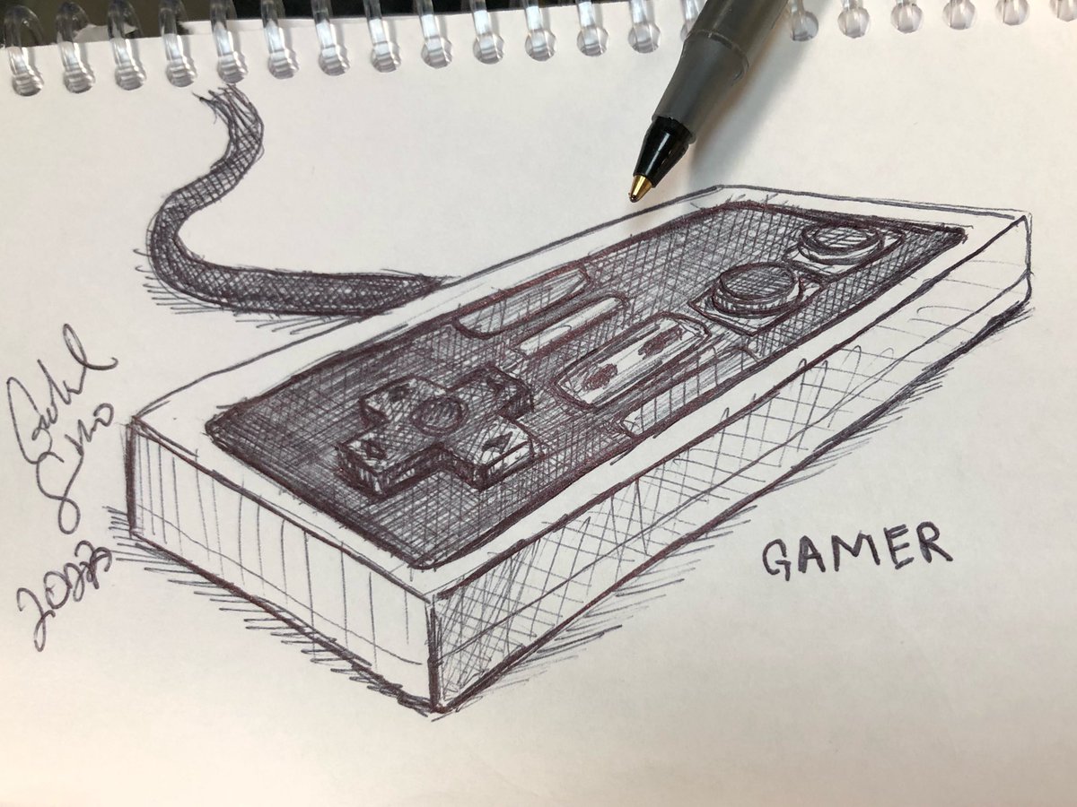 Day 29 #GAMER #NINTENDO #ARTUARY #INKDRAWING #DRAWING