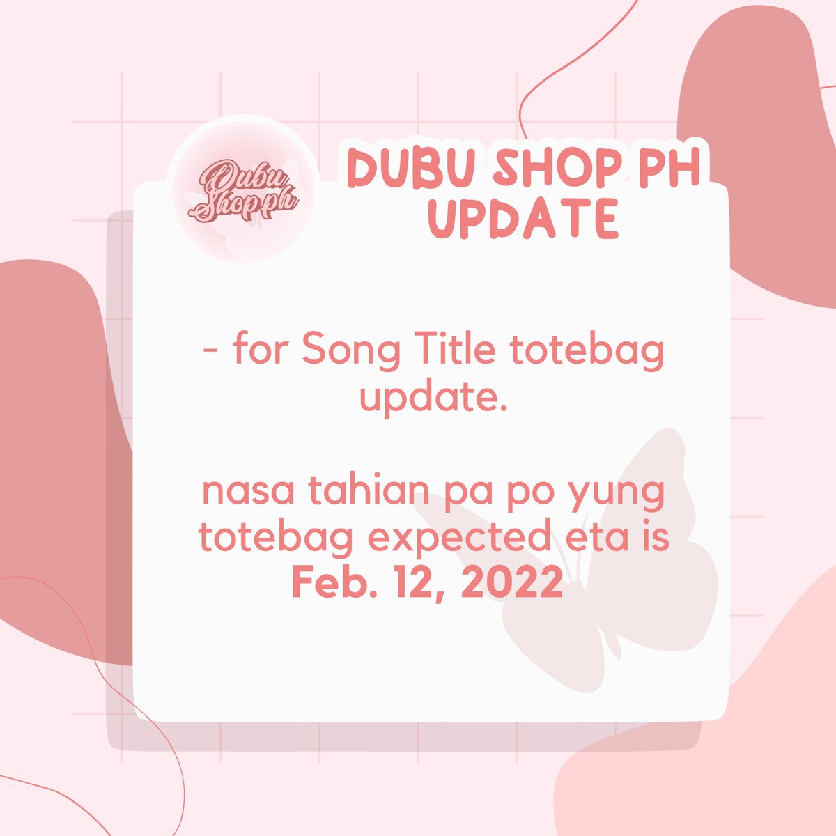 dubushopph's tweet photo. #DubuUpdate for Song Title Totebag ๐ฅฐ https://t.co/fan684qUgu