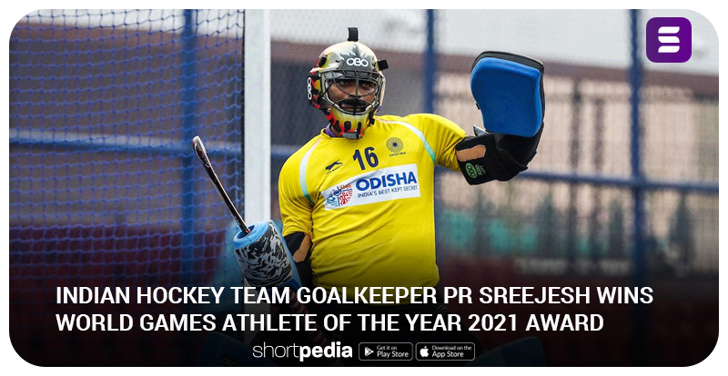 ShortpediaApp's tweet photo. Seasoned goalkeeper
#PRSreejesh has been named as The #WorldGames #AthleteoftheYear for 2021. #Sreejesh becomes the second #hockey player to win the award, following in the footsteps of #compatriot and India women's captain #Rani. https://t.co/Coao0W7cqs