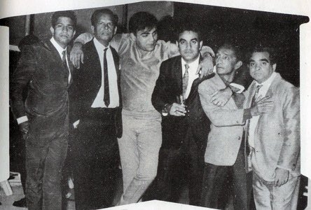 Bollywoodirect's tweet photo. Today is the 30th death anniversary of yesteryear's popular Hindi film comedian, #MohanChoti. He was born as Mohan Rakshakar.
In this photo, ( L to R) Mohan Choti, #JohnnyWalker, #Mehmood, #Rajendranath, #RashidKhan, #Mukri.
What are your favorite Mohan Choti roles? https://t.co/a8byN7xEBy