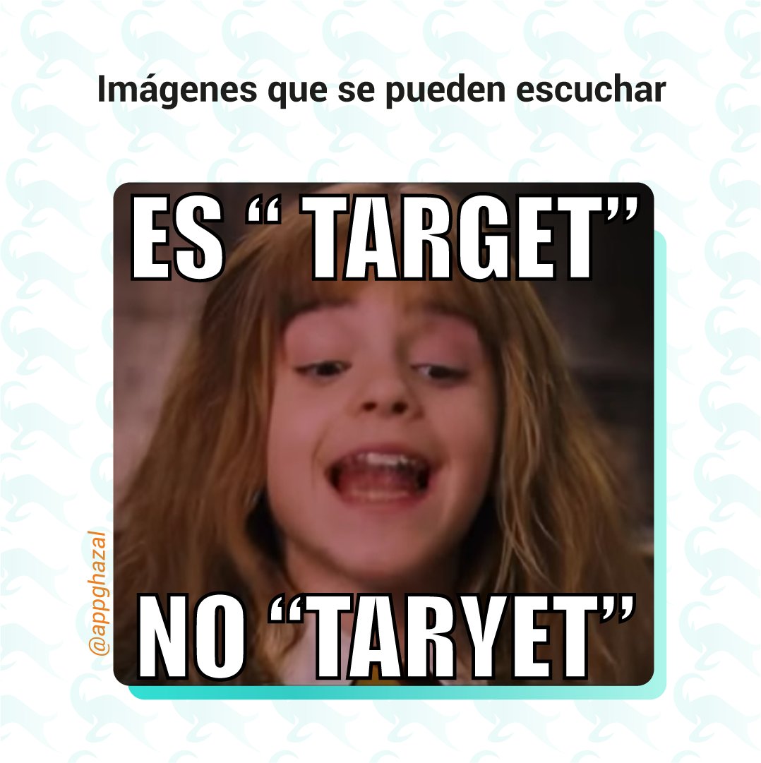 Ghazalapp1's tweet photo. 😂 ¿Cuántas veces has escuchado que pronuncian mal esta palabra? 

¡Coméntanos! 

#Target #memes #diversion #communitymanager #diseñografico #diseñador https://t.co/smzk4i7v6G