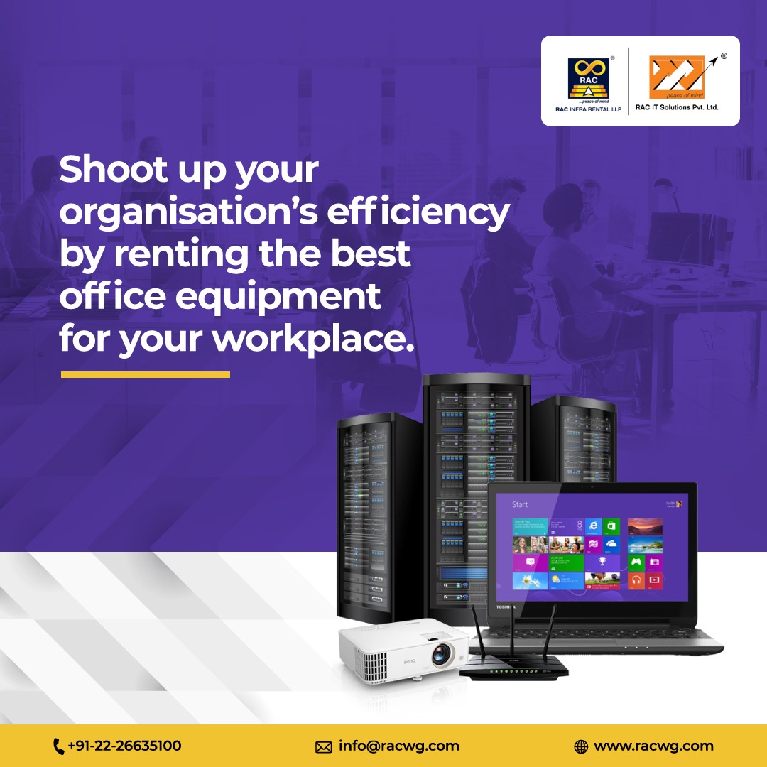 RACINFRARENTAL's tweet photo. Looking for advanced office equipment to boost your business? No worries, RAC offers a wide range of IT and Networking equipment on rent that is extremely efficient and highly reliable. Choose RAC today to avail flexible renting schemes.
.
#racit #racinfrarental #technology #tech https://t.co/YKqOQGE5iw