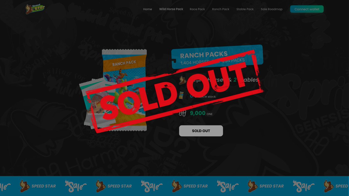 SpeedStarGame's tweet photo. Thanks to your support, we have just sold out of the Ranch Packs. Thank you very much! 🥳🥳

We will continue to work on this with our budget for Marketing, starting with USA/EU, so please continue to support us for a long time.🔥🔥

#Speedstar #Starverse #NFT #GameFi #NFTGame https://t.co/LxFrjb8EBs
