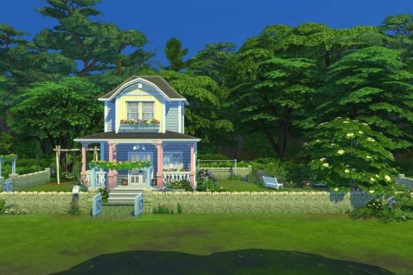 sisters_sims's tweet photo. I just shared the Tiny Pastel Cottage Lot on #TheSims4 Gallery! https://t.co/5UfN5GE4g6
