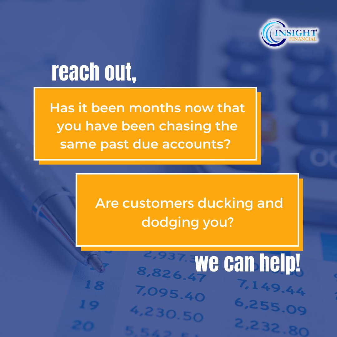 Has it been months now that you have been chasing the same past due accounts? 

Are customers ducking and dodging you? 

Learn more about our specialized debt collection services by calling 877-370-7684 ☎️