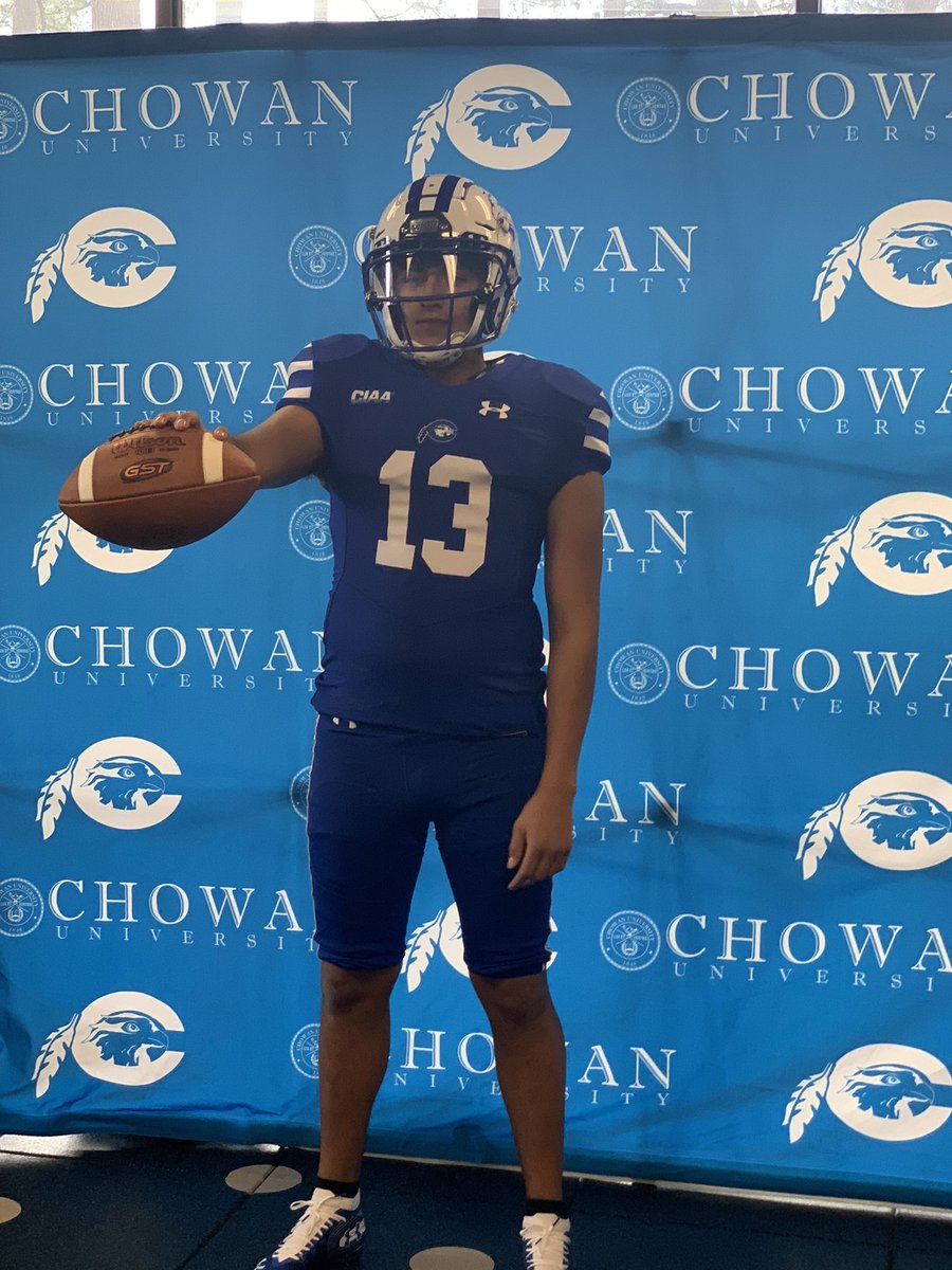 Glory and praise to God blessed to have received a full ride offer and take an official visit to Chowan University. <a href="/Throw_2_Win/">Coach Sam Fisher</a> @CoachHallChowan <a href="/SalesianFB/">Salesian Mustangs Football</a> <a href="/GregBiggins/">Greg Biggins</a> <a href="/247Sports/">247Sports</a> #Roughside
