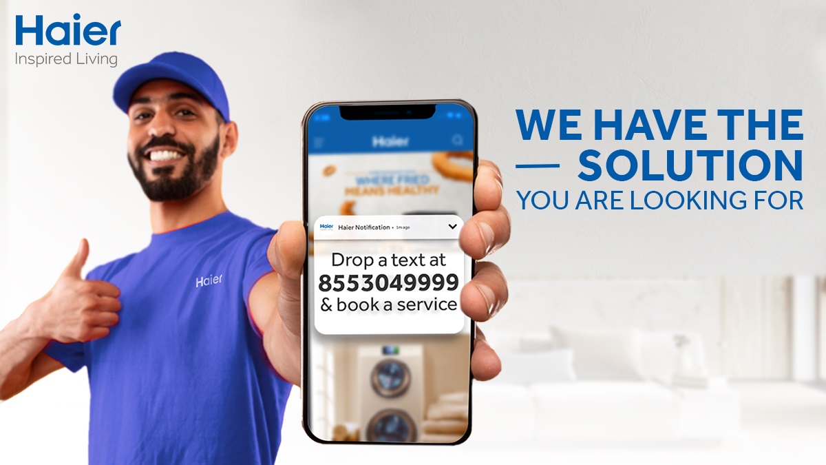 IndiaHaier's tweet photo. Booking a service appointment for your Haier appliance is totally effortless! Just drop a WhatsApp text at 8553049999, and you’re done.
#HaierService #HaierServiceForYou #WhatsAppUs #WhatsAppNow #ServiceSupport #HaierAppliances #HaierIndia #InspiredLiving https://t.co/mF3pngkVej