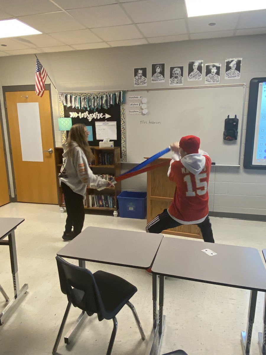 TheELAchick's tweet photo. As English I students read Romeo and Juliet, they have had the opportunity to attend a masquerade ball at the Capulets mansion, perform the famous balcony scene, and various characters dueled it out in the streets of Verona… all in the name of love and war. #cardinalpride https://t.co/fJL0EA3Ivh
