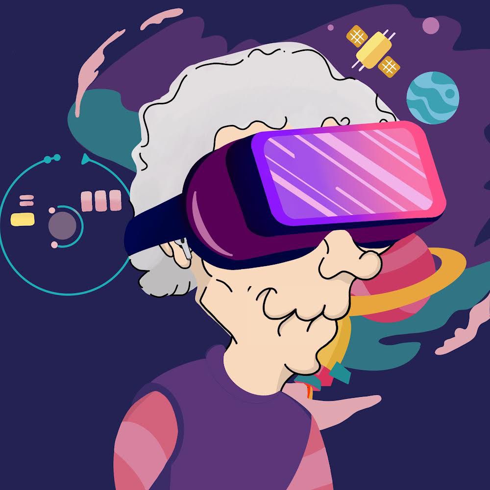 the_33_granny_club with XXVI Granny making her appearance on the meet-up. Every Granny looked up to her, being amazed how she evolved into an avatar in the meta verse. Every Granny at the table wanted those oculus from her but she ain’t giving up her avatar, Is she?🪐🛰🎧

#NFT