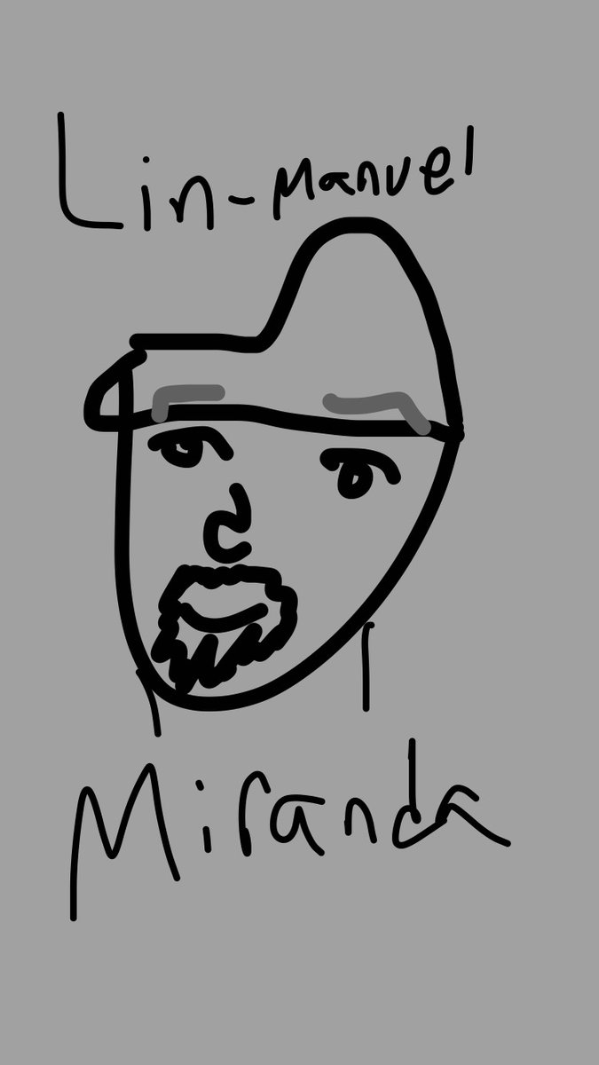 Swaglings1's tweet photo. welcome to the first and probably only part of i need to go to sleep because of band but i saw something on tiktok and i wanted to (terriblly)draw @Lin_Manuel (ft. amazing hat) https://t.co/7ssRuYVTW9