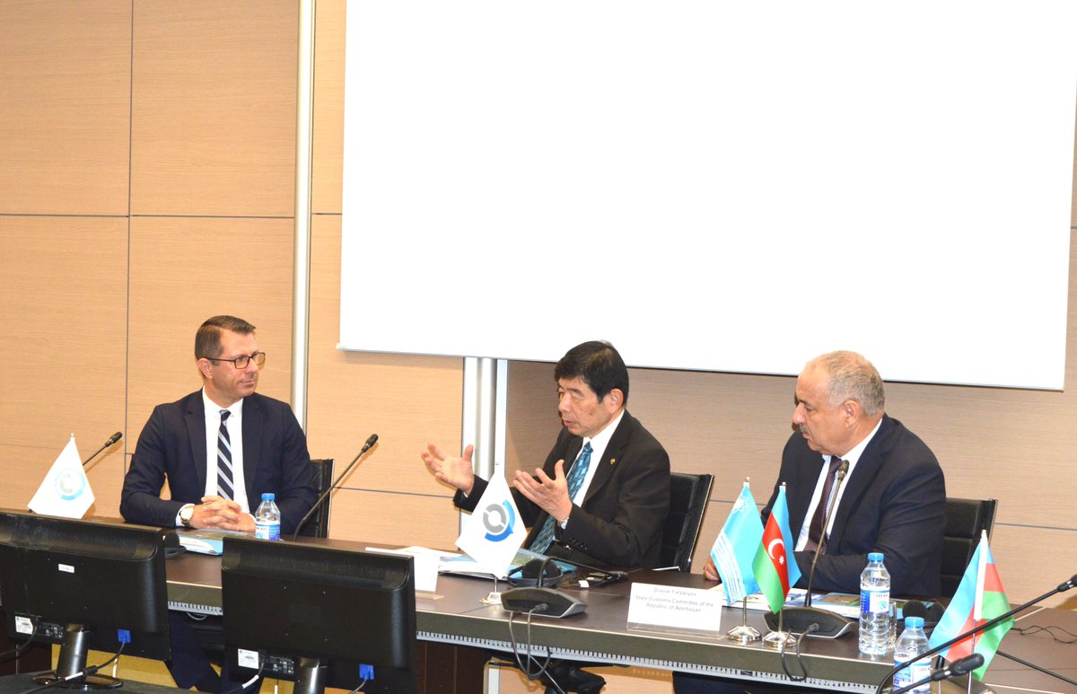 MSeyidzada's tweet photo. - meeting took place with Secretary General of the World Customs Organization (WCO) Mr. Kunio Mikuriya. #ROCB #Europe https://t.co/ucV97Unlbj