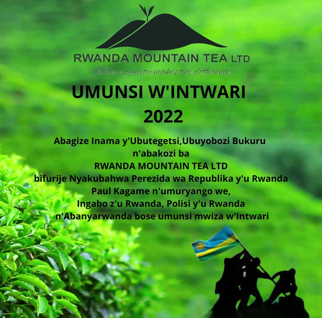RwMountainTea's tweet photo. Rwanda Mountain Tea wishes you Happy Heroes Day 🇷🇼 https://t.co/9ANqrYhFVw