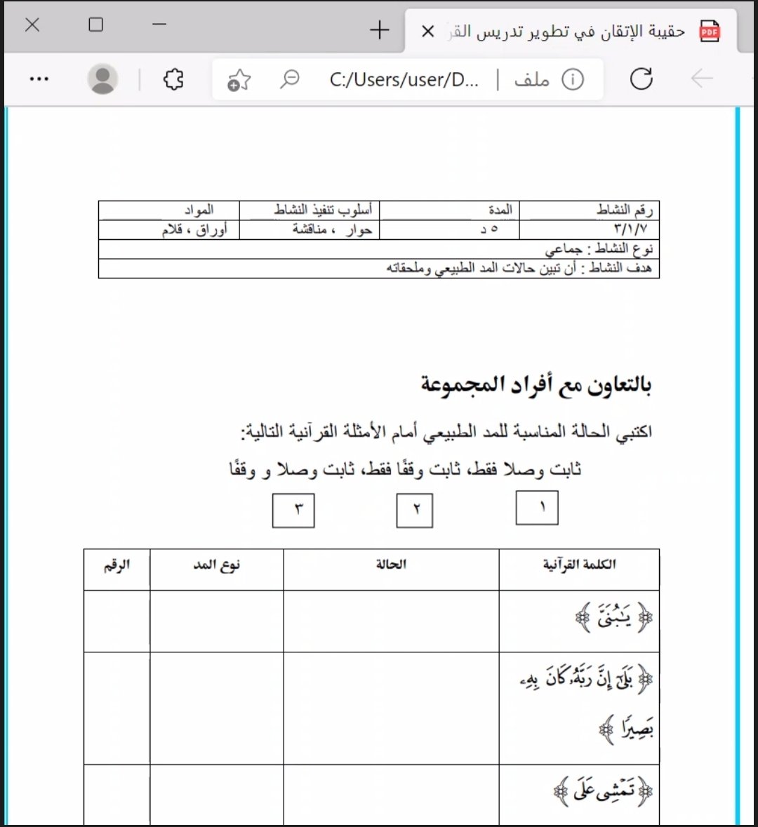 ما حكم الكلمه القرانيه التاليه من بعد