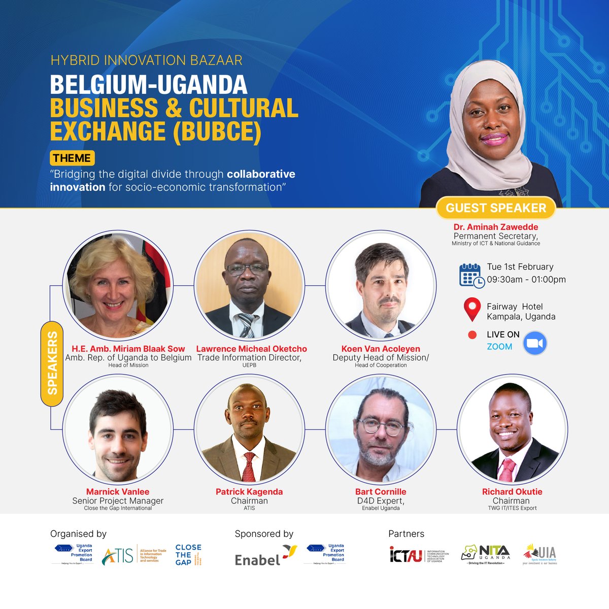 ugandaexports's tweet photo. Half an hour to go before the start of our event: Belgium-Uganda Business and Cultural Exchange.
Tune in via Zoom and enjoy the variate panel of speakers!
Zoom Link:
https://t.co/f5fZ3Pribz
#BUBCE22 #UgBelExchange #TechPearl https://t.co/KMjQmkU5XX