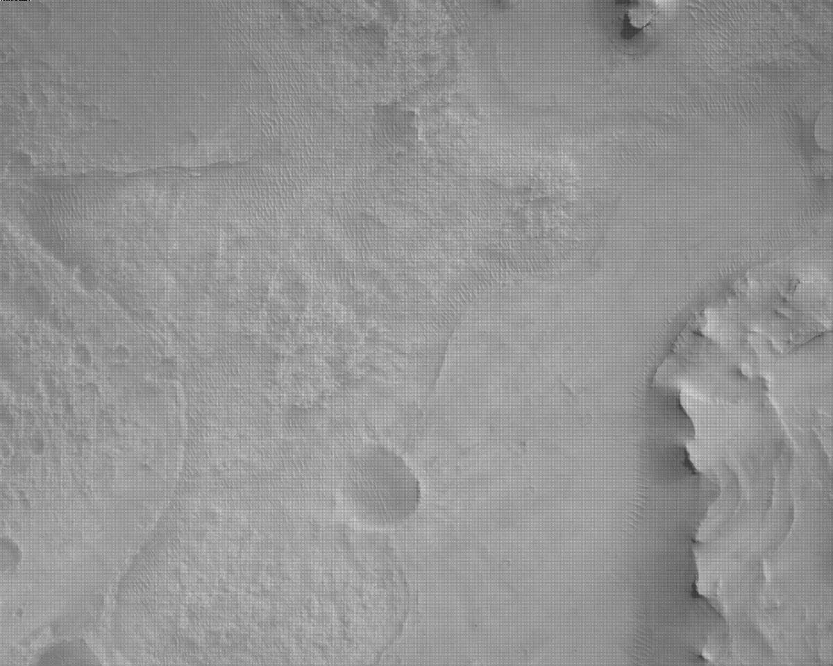 MarsMissionImgs's tweet photo. #PerseveranceRover image taken on #Sol332 at 7:22:38.150 PM with #RoverDownLookCam #Mars #NASA #Space https://t.co/TDX6LsKD75