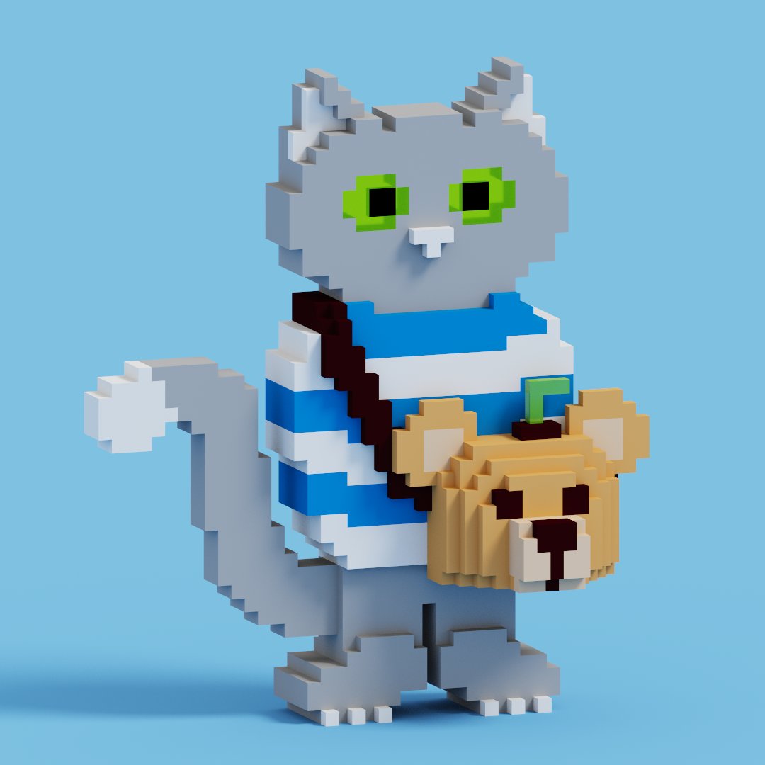 NixelJixel's tweet photo. I am ready for school outing. Are you ready?

[You can never have enough cat x TeddyBits]

https://t.co/zabFDmJw7G

#TeddyBitsart https://t.co/FC4OlrLdBc