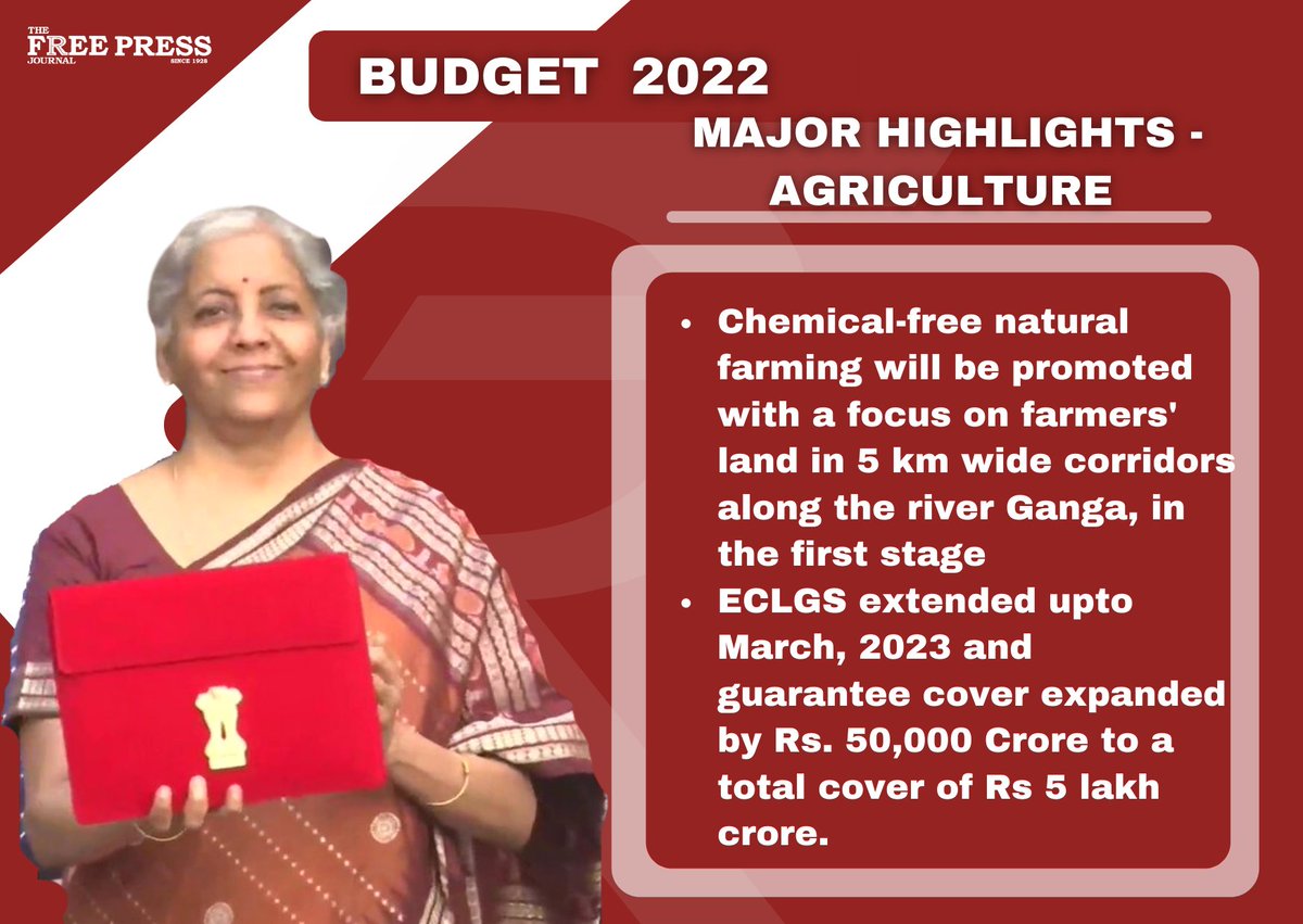 fpjindia's tweet photo. #BudgetWithFPJ
♦️Major Highlights
➡️Agriculture
#BudgetSession2022 #Budget #Budget2022LiveUpdates @nsitharamanoffc https://t.co/BxbC0xBkf6