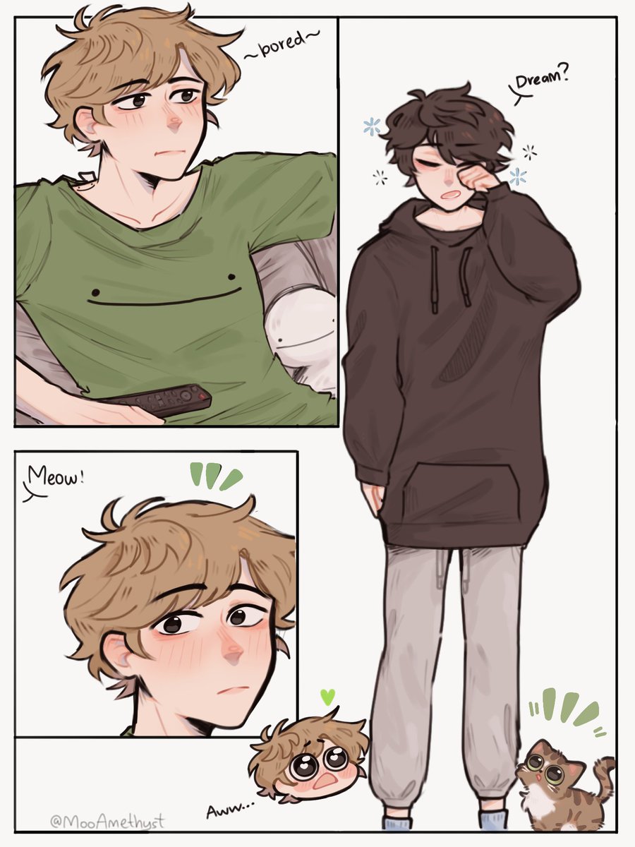 MooAmethyst's tweet photo. I got lazy o(-( 
For u my lovely @softdaydreaming :] 
#PatchesFanArt #dreamfanart #georgenotfoundfanart https://t.co/eFleUR80yh