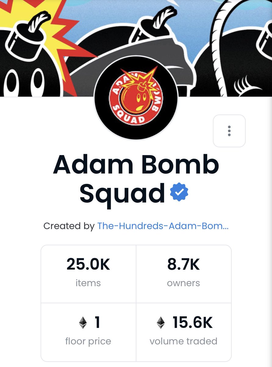 samyjray's tweet photo. 1ETH floor!! 🔥🔥🔥 lesssgo @AdamBombSquad https://t.co/fZ2h4Hu4uc