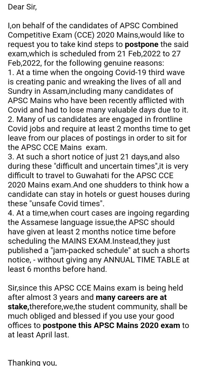 Son_of_Soil123's tweet photo. @himantabiswa @RashtrapatiBhv Happy Birthday!🎂🙏

#PostponeApscMains2020 Sir,please postpone this unjustified and haphazardly scheduled APSC Main 2020 exam.

Many students are going to #suffer because of the #COVID19 and other reasons. https://t.co/i9MpnOs4Fs