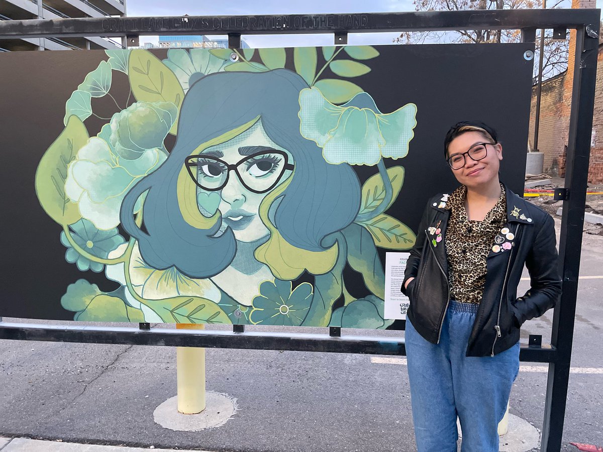 laineyberryart's tweet photo. So glad to see this in person, before it got dark! This is so surreal. I will never forget this moment @craftlakecity https://t.co/kXsNg8G7Wn
