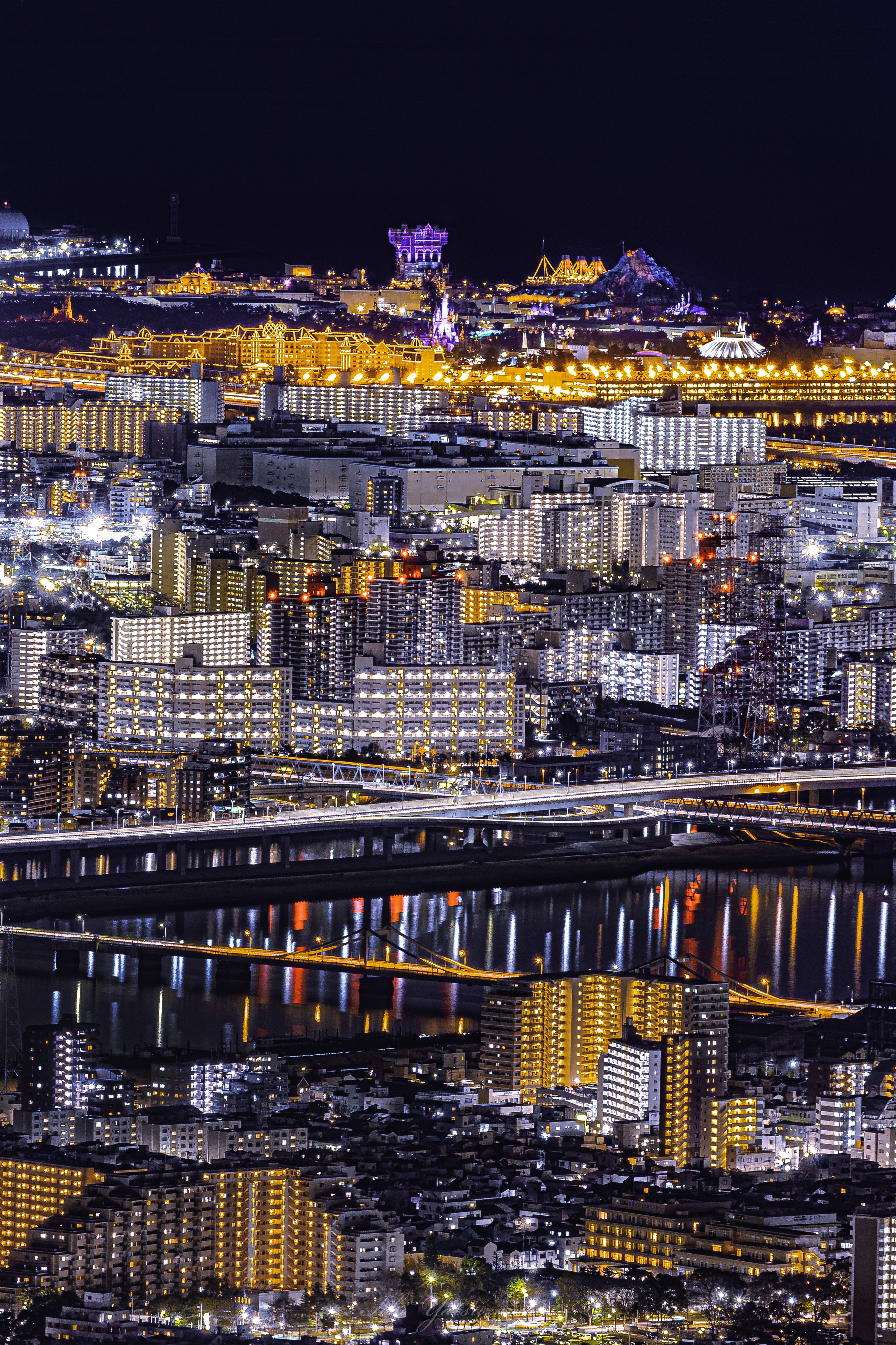 いっちー スカイツリーから見るディズニー夜景 T Co 1he3txnvix Twitter