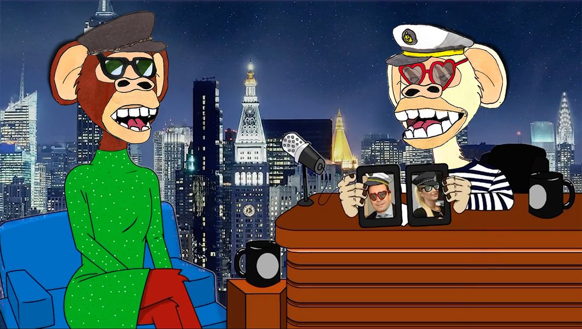 CollageBoredApe's tweet photo. Ape avatars @ParisHilton and @JimmyFallon in the metaverse created by a 10 y.o. girl.

@FallonTonight @BoredAndBreezy @BoredApeYC
 #NFT #NFTs #NFTCommmunity #nftart #nftdrop #cryptoart #NFTartist https://t.co/wSg1uFa0KD