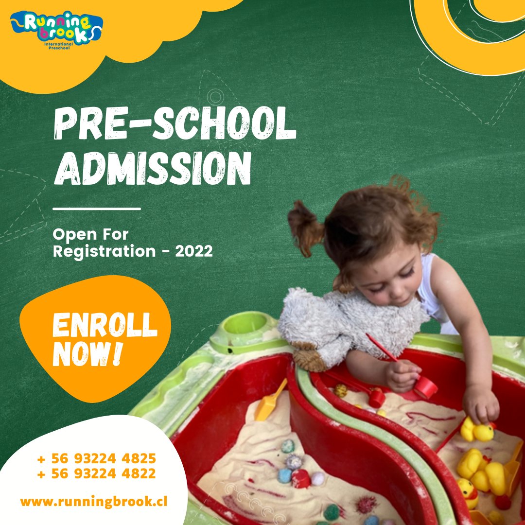 ¡Hola y bienvenidos al nuevo año escolar ✨

En <a href="/RunningbrookP/">Runningbrook International Preschool</a> estamos emocionados de brindarles a nuestros pequeños alumnos un comienzo fantástico para el año preescolar.
Las admisiones 2022 están abiertas.

+56 9 3224 4825 / +56 9 3224 4822