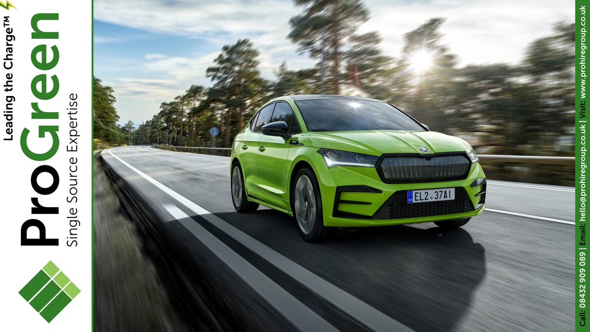ProhireLimited's tweet photo. 🍏 The new @SKODAUK ENYAQ COUPÉ iV is here!

⚡ Available with 220 kW #Power, 460 Nm #Torque, more than 500 km WLTP #Range, and all-wheel #Drive.

🔋 The #ENYAQ offers two #Battery sizes (62 or 82 kWh), 4 power levels ranging from 132 to 220 kW, and #RearWheel or all-wheel drive. https://t.co/6qMFpsDdfg