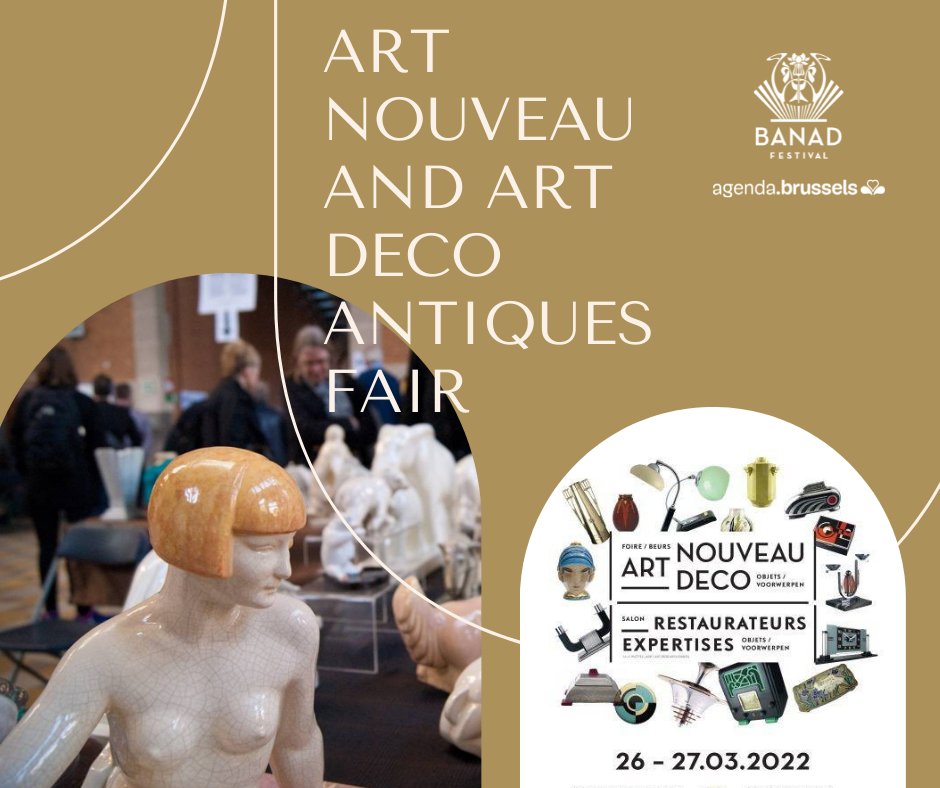 ExploreBrussels's tweet photo. [BANAD 2022 : ANTIQUES FAIR]

Do not miss the Art nouveau and Art deco antiques fair and the heritage restores’fair on 26 and 27 march !
More info here : https://t.co/aGTgaGPRa7 https://t.co/PlEDUup8In
