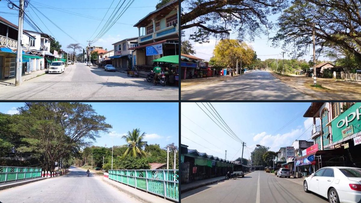 Meii_csn's tweet photo. Today scenes in Hsipaw, Shan state.   Silent Strike against military coup. no ppl,no car &amp; motorcycle on the streets,no shops open. Our city our rule our will!   #SilentStrike #RedCampaign_1YearOfRevolution #2022Feb1Coup #WhatsHappeningInMyanmar https://t.co/TfvB2DUtnO
