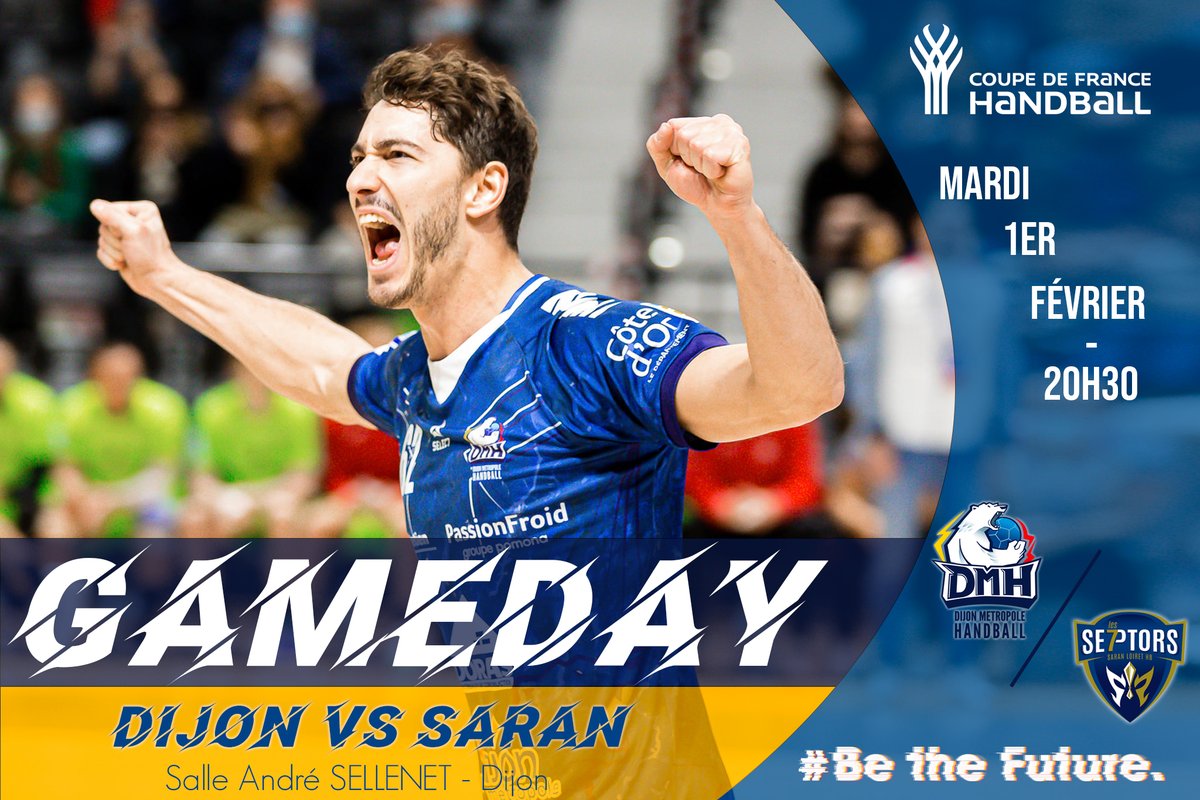 DMH (@dmh_officiel) on Twitter photo 🔥 Jour de Match 🔥
Retour à la compétition pour la Team DMH avec le 3ème tour de la coupe de France face au @Saran_Loiret_HB !! 💪🏼
Nos dijonnais affrontent ce soir une équipe de 1ère division dans la salle André Sellenet, de quoi nous rappeler quelques bons souvenirs !💭 🔥 Jour de Match 🔥
Retour à la compétition pour la Team DMH avec le 3ème tour de la coupe de France face au @Saran_Loiret_HB !! 💪🏼
Nos dijonnais affrontent ce soir une équipe de 1ère division dans la salle André Sellenet, de quoi nous rappeler quelques bons souvenirs !💭