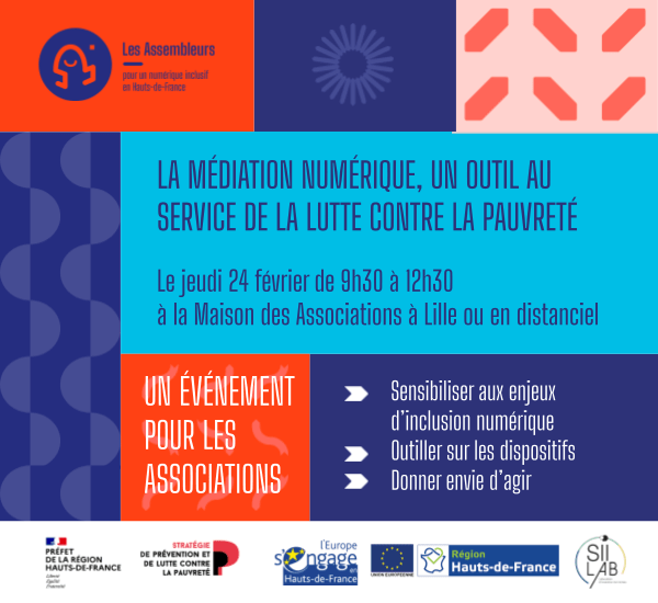 [ÉVÉNEMENT] Vous êtes une association ou un acteur engagé dans la lutte contre la pauvreté en <a href="/hautsdefrance/">Région Hauts-de-France</a> ?

Venez découvrir des solutions concrètes 🛠 pour accompagner vos publics vers plus d'autonomie numérique !

🗓 Sur inscription 👉 docs.google.com/forms/d/e/1FAI…