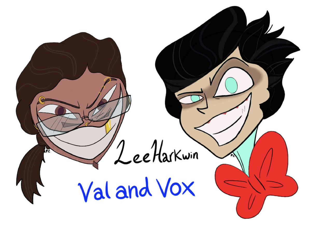 ClownyWriter's tweet photo. @voodoonot Heya, nice drawings! Just found you and followed <3 here’s my human versions of Vox / #VoxHazbin and Val / #ValentinoHazbin —
#HazbinHotel #Vox #StaticMoth #ValVox #VoxVal any RTs/likes appreciated as trying to find other #HH art mutuals! #HazbinHotelFanart #ArtistsOnTwitter. https://t.co/Luy2dyHD6q