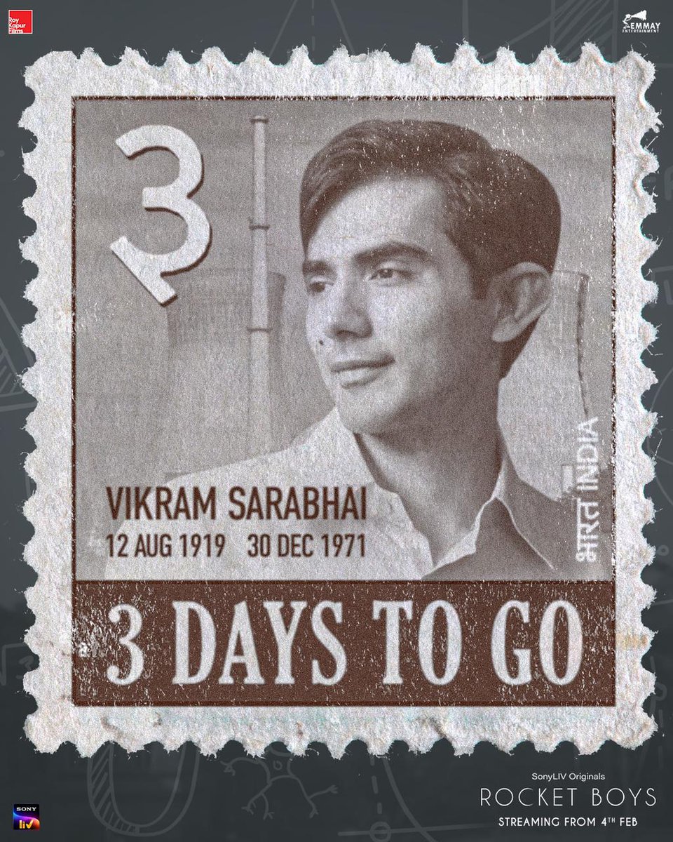 IshwakSingh's tweet photo. Discover a story that took India to the stars. Only 3 days to go for #RocketBoys to go live on @SonyLIV 

Don't miss the launch.  🚀
#RocketBoysOnSonyLIV https://t.co/gcWYSI0Tk0