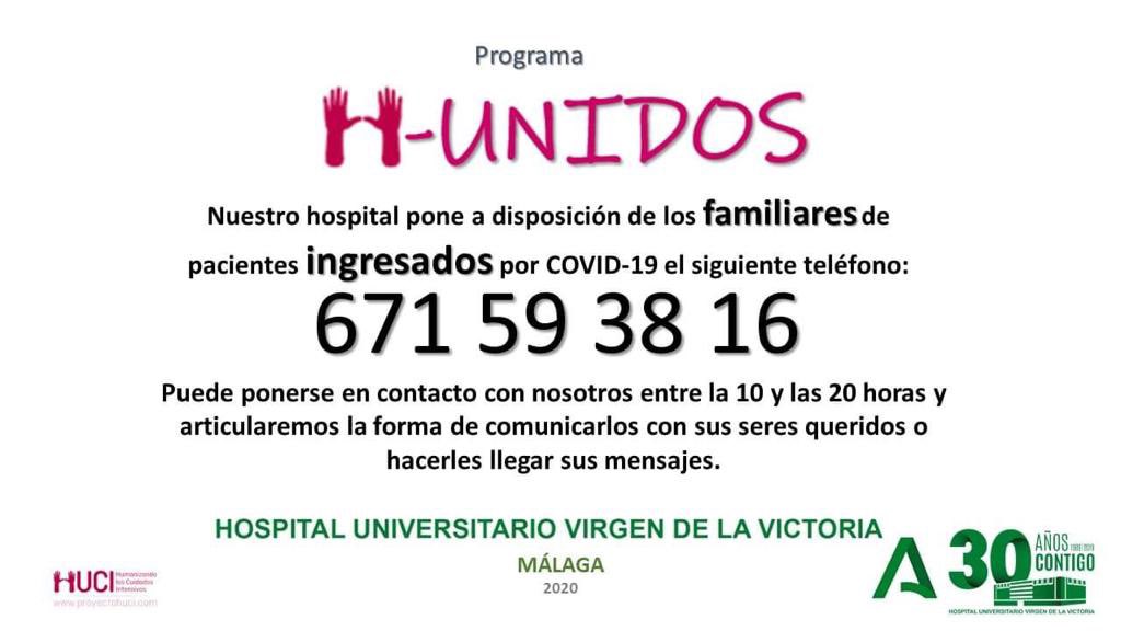 HUVV_SAS's tweet photo. Les recordamos que para ponerse en contacto con los pacientes ingresados 🛌 en circuito de aislamiento #Covid🦠 puedes llamar 📞 a este número ⬇️ de #HUNIDOS https://t.co/g7tT8Xkx5F