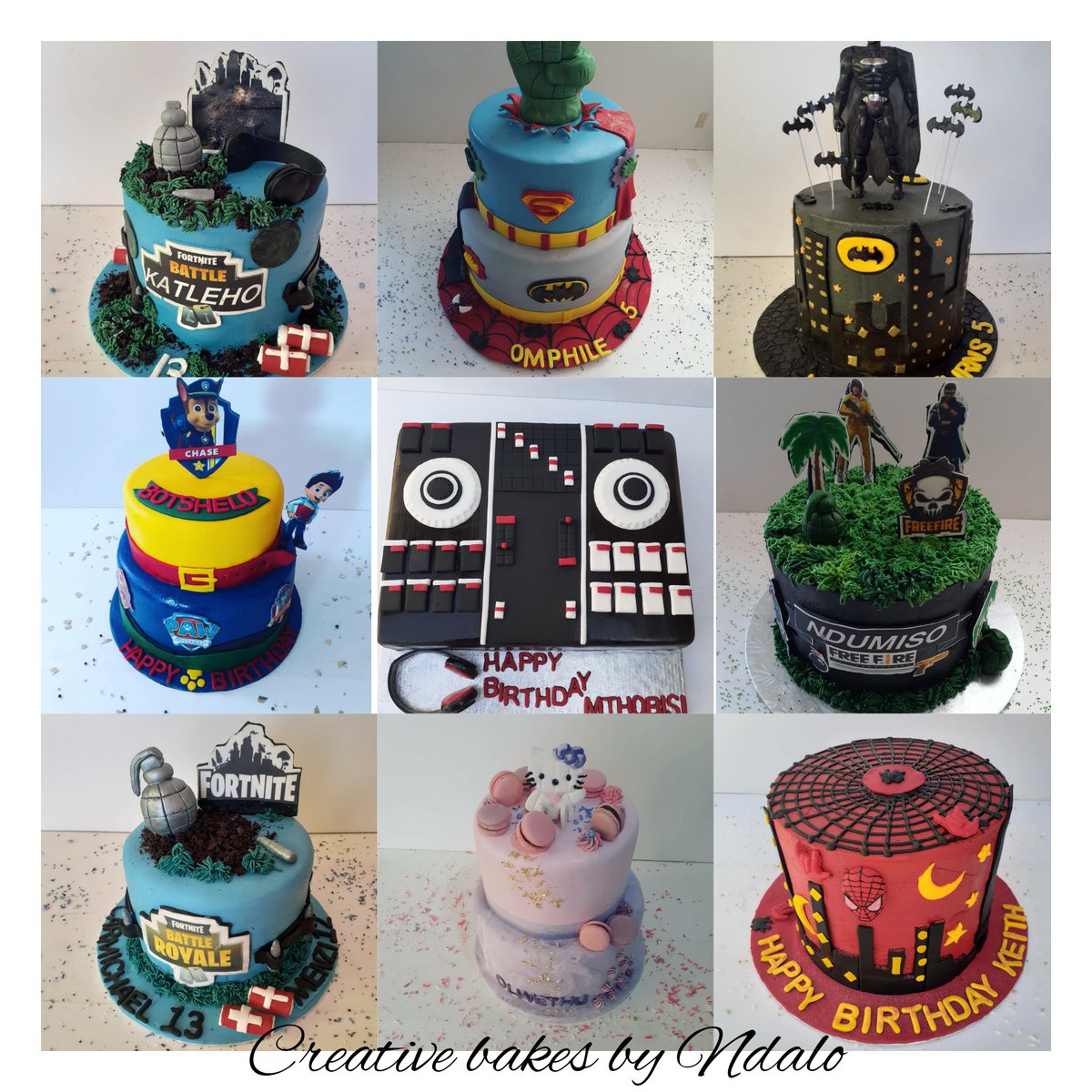 bakesbyndalo's tweet photo. @MichaelBucwa Get your various cakes from Creative bakes by Ndalo. We are based in the Vaal. Our prices are based on choice of design flavour and size. Contact us 0791875566 whatsapp on 0636344627. For more of our work we are available on instagram,  google and Facebook. https://t.co/SBqXHlzaKO