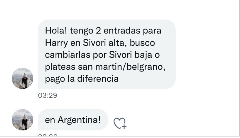 lthstickets's tweet photo. INTERCAMBIO DE UBICACIÓN EN EL CONCIERTO DE HARRY EN ARGENTINA!
cualquier persona interesada puede comunicarse con @VictoriaLezcan0 https://t.co/hUJ5xfmG6F