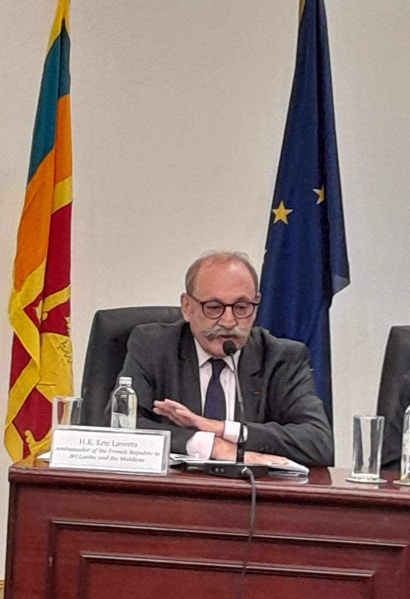 lavertu_eric's tweet photo. Indo-pacific conference organised by @EU_in_Sri_Lanka with Prof. Peiris @MFA_SriLanka &amp; EU Special Envoy for the Indo-Pacific @GVisentinEU ! An occasion to discuss Sri Lanka strategic situation at the heart of the Indo-Pacific &amp; a good opportunity to link it with #PFUE2022 🇪🇺🇱🇰🇫🇷 https://t.co/tMHzfULQGM
