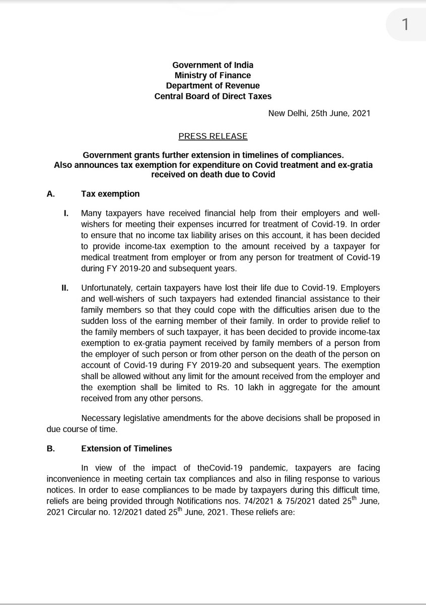 gupta_sr65's tweet photo. #CBDT @IncomeTaxIndia notification for the below press release has not been issued, please provide the same @nsitharaman @ianuragthakur @timesofindia @EconomicTimes #BudgetSession2022 #BudgetSession https://t.co/6AxJIh2yUj