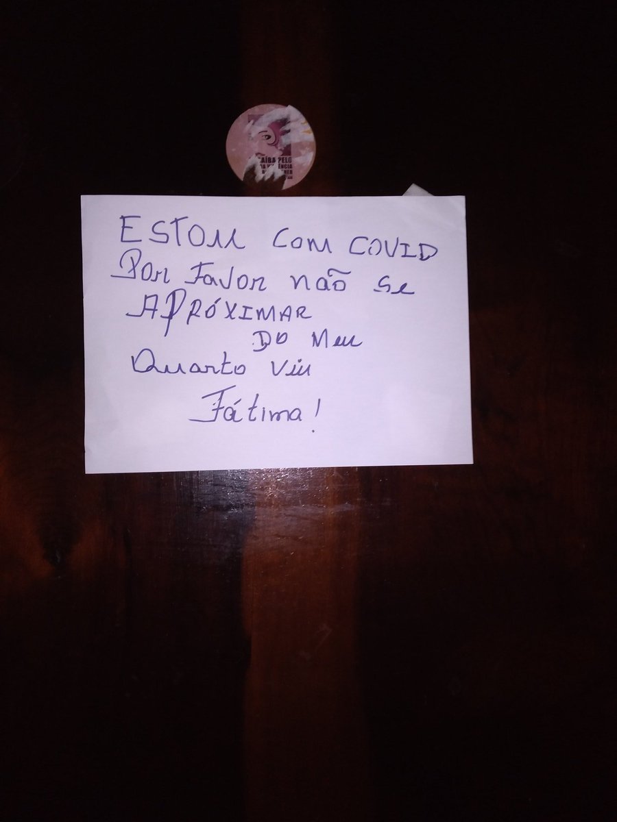 Recadinho pra minha irmã Fátima que tem Alzheimer. Ainda bem que ela agora entendeu. Estou bem  graças a Deus e a vacina.
Vacina salva!
Negacionismo mata.