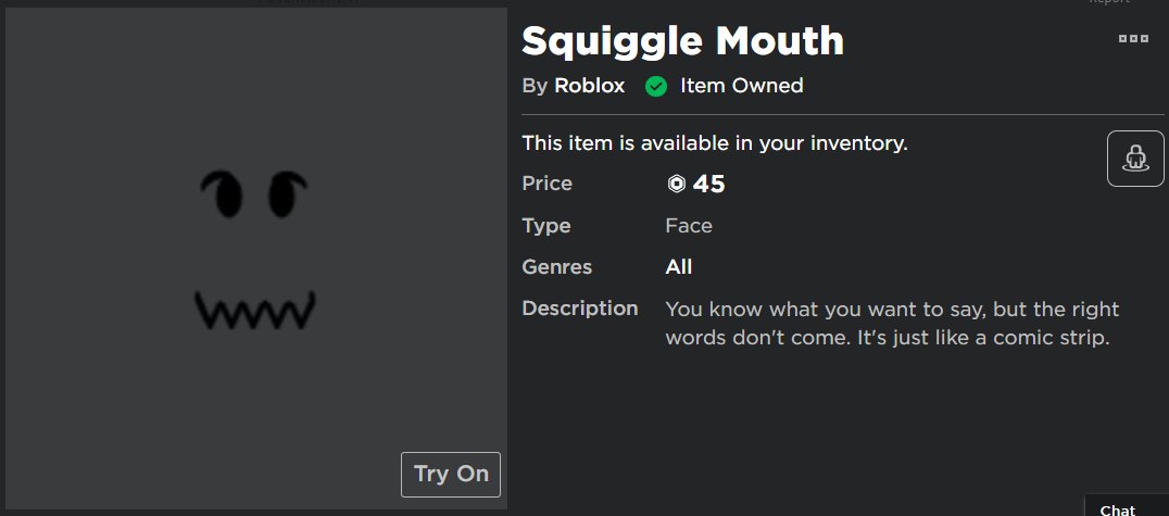 Squiggle Mouth in 2023  Squiggles, Face id, Roblox